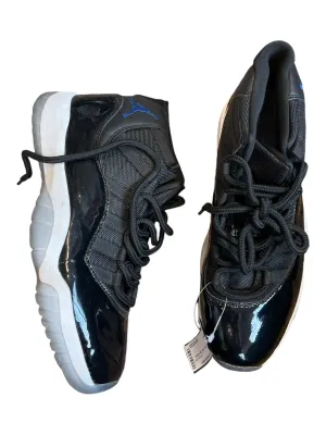 Nike Air Jordan Shoe Size 13 Black Patent Leather High Top Athletic Sneakers