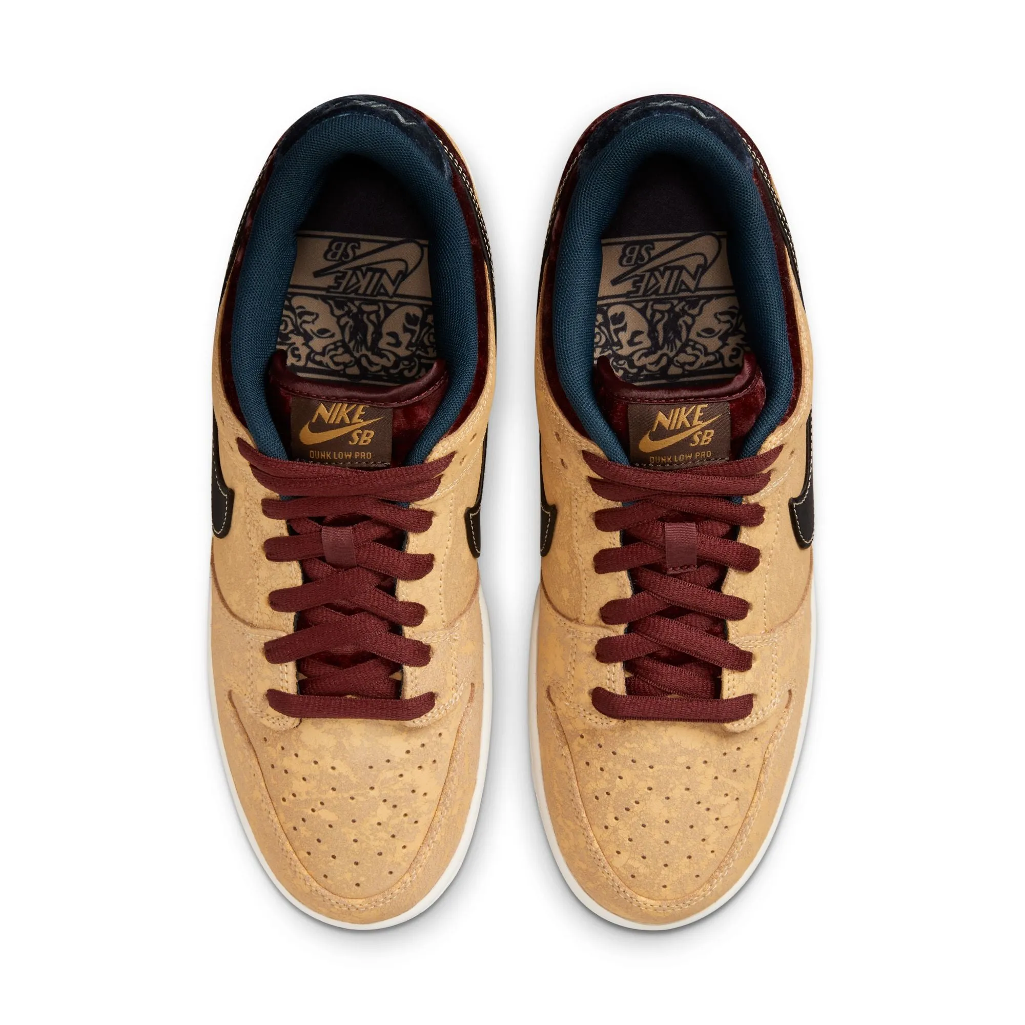 NIKE SB DUNK LOW PRO CELESTIAL GOLD/BLACK-DARK TEAM RED