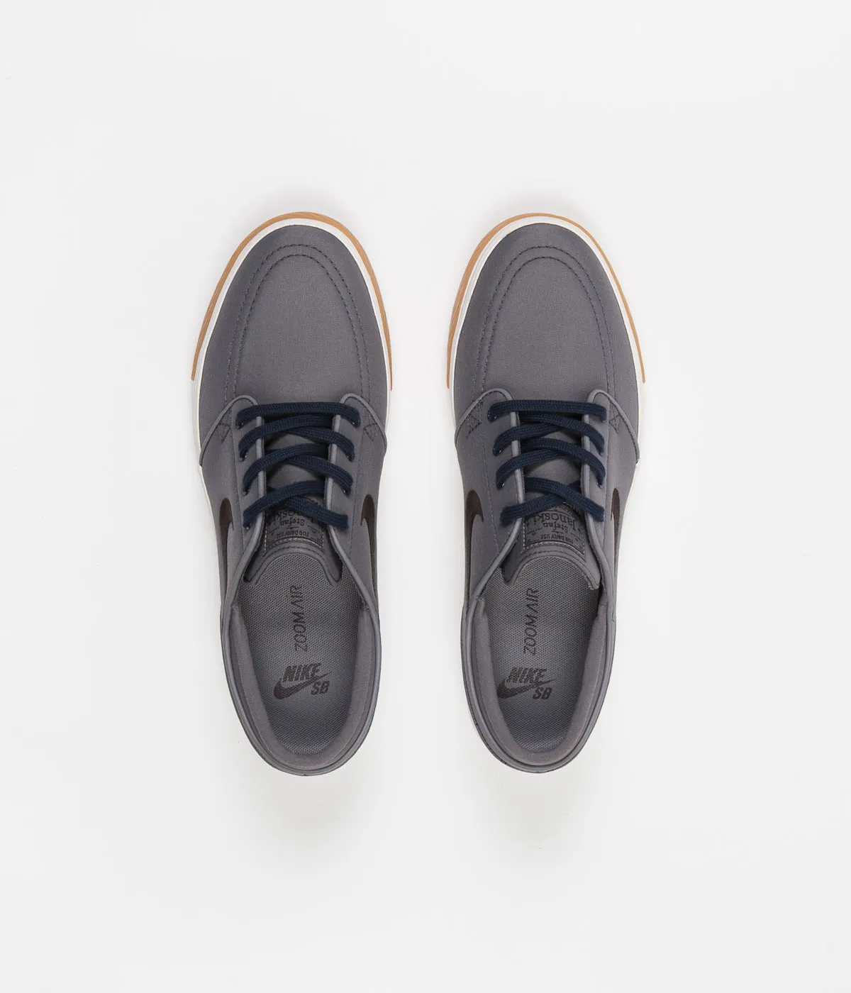 Nike SB Stefan Janoski Shoes - Gunsmoke / Velvet Brown - Burgundy Crush