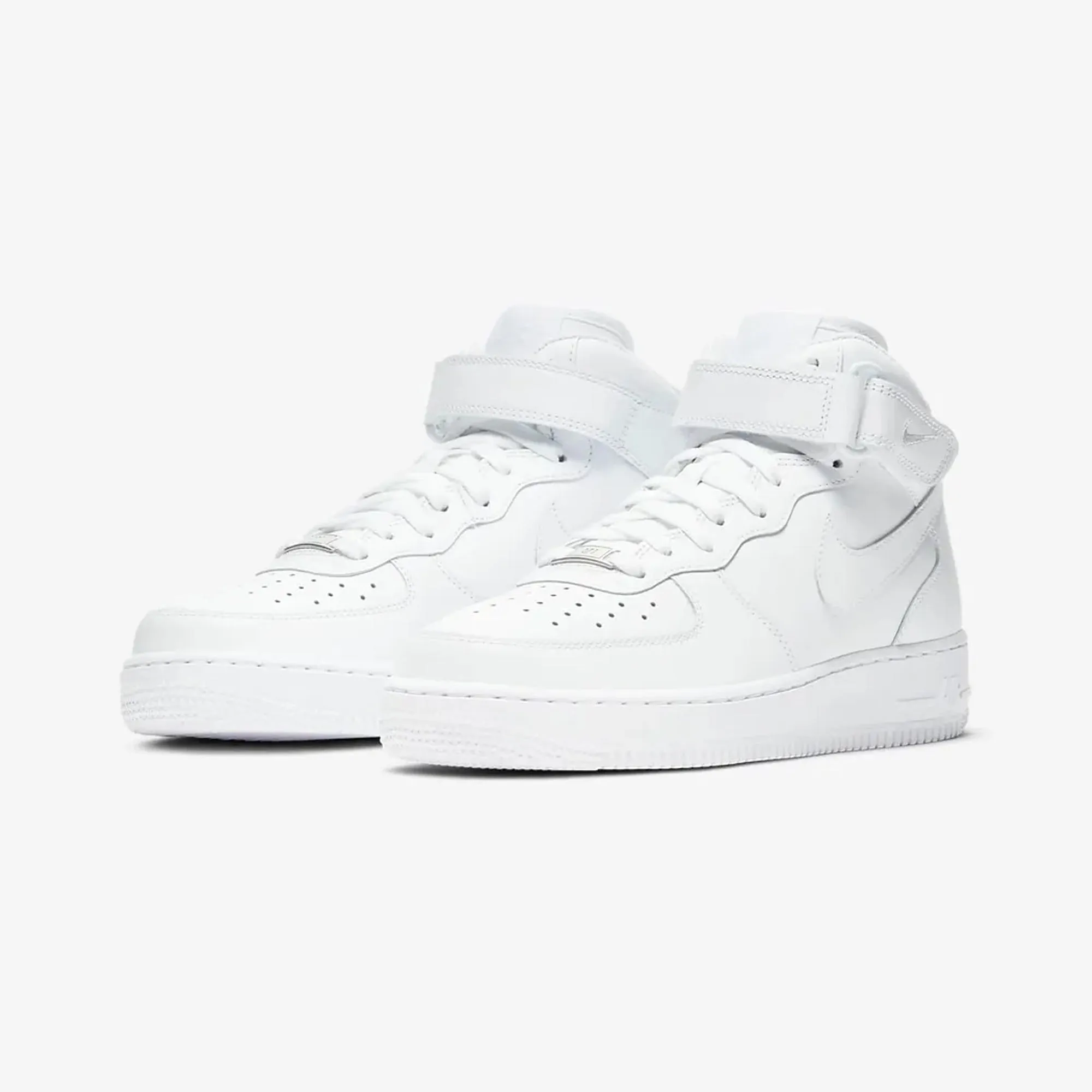 Nike | WMN'S AIR FORCE 1 07 MID  { WHITE/WHITE-WHITE