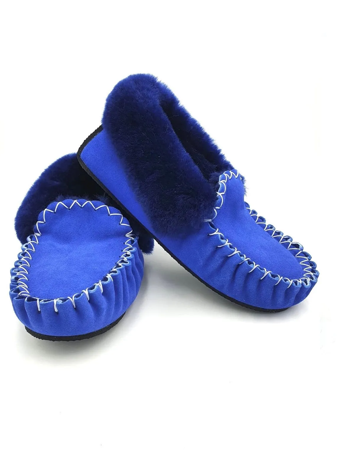 Ocean Blue Moccasins