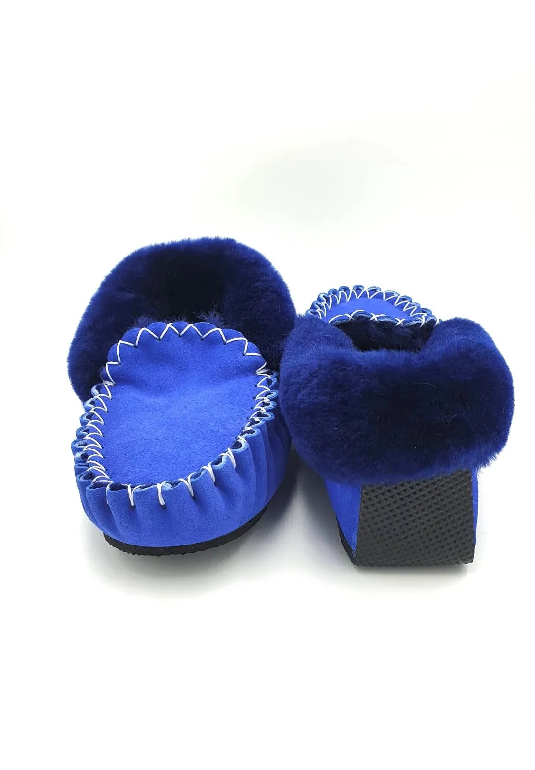 Ocean Blue Moccasins