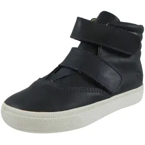 Old Soles 1012 Boy's Navy Space Shoe Leather Strap High Tops Sneaker