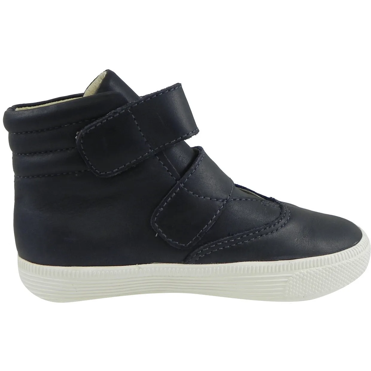 Old Soles 1012 Boy's Navy Space Shoe Leather Strap High Tops Sneaker
