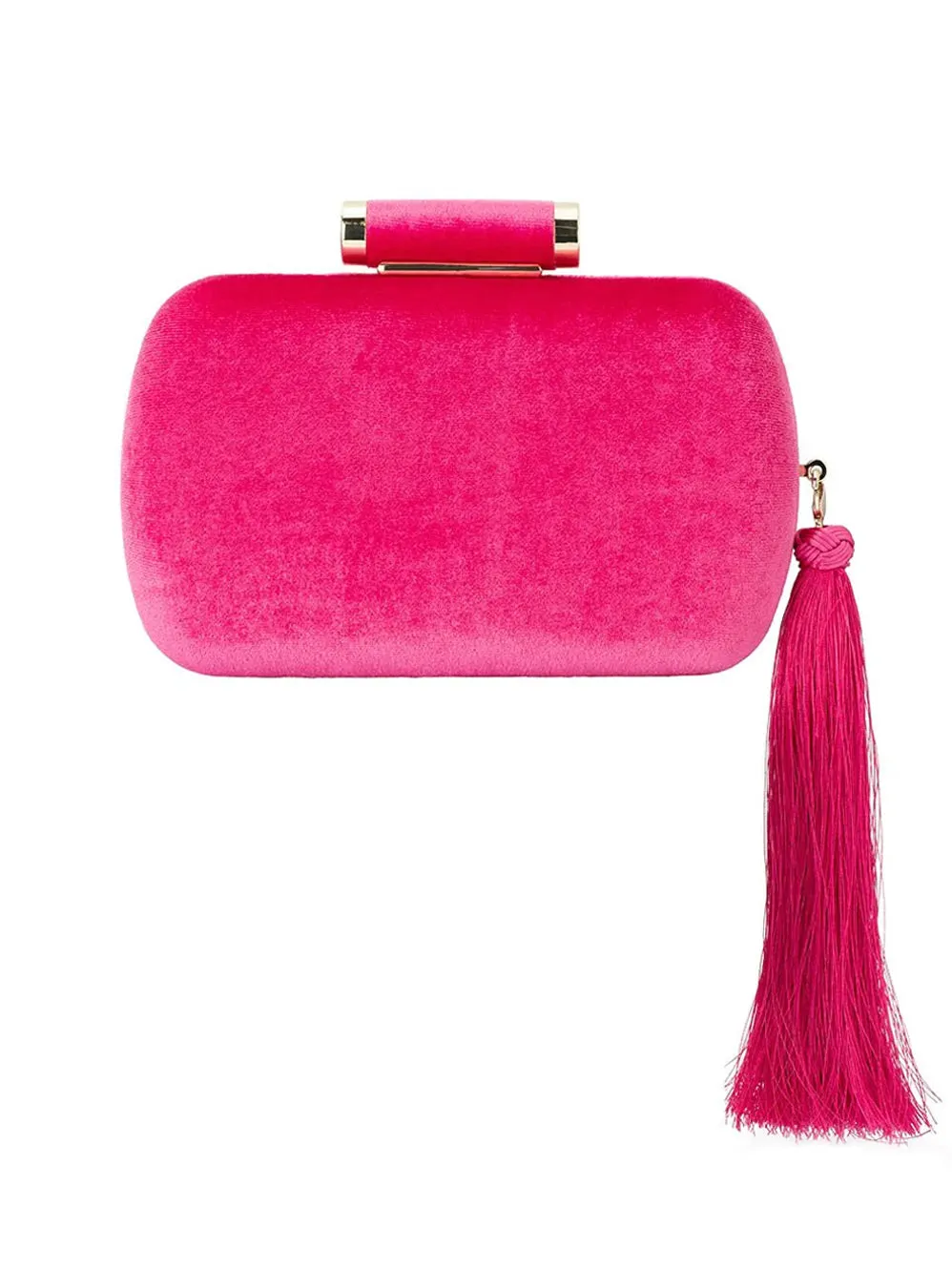 OLGA BERG MATILDA VELVET CLUTCH