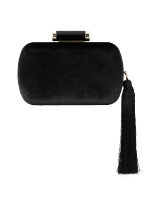 OLGA BERG MATILDA VELVET CLUTCH