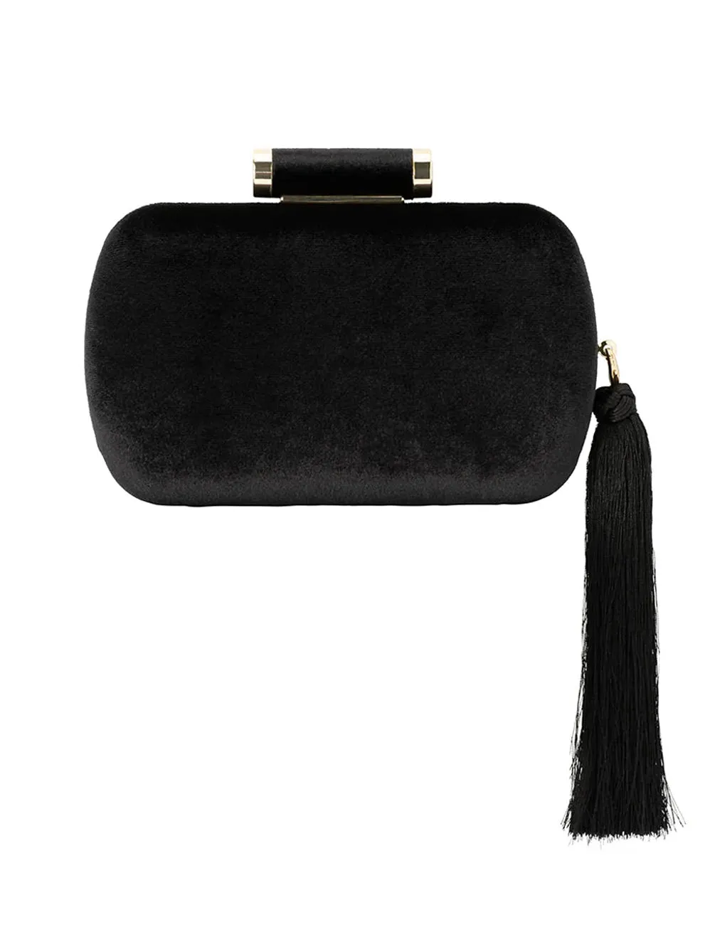 OLGA BERG MATILDA VELVET CLUTCH