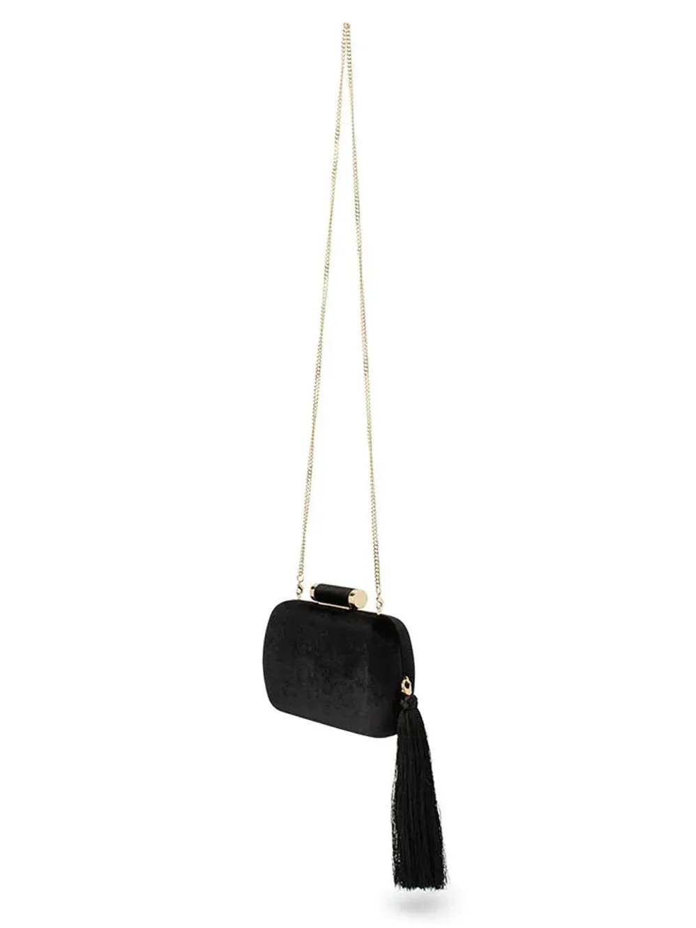 OLGA BERG MATILDA VELVET CLUTCH