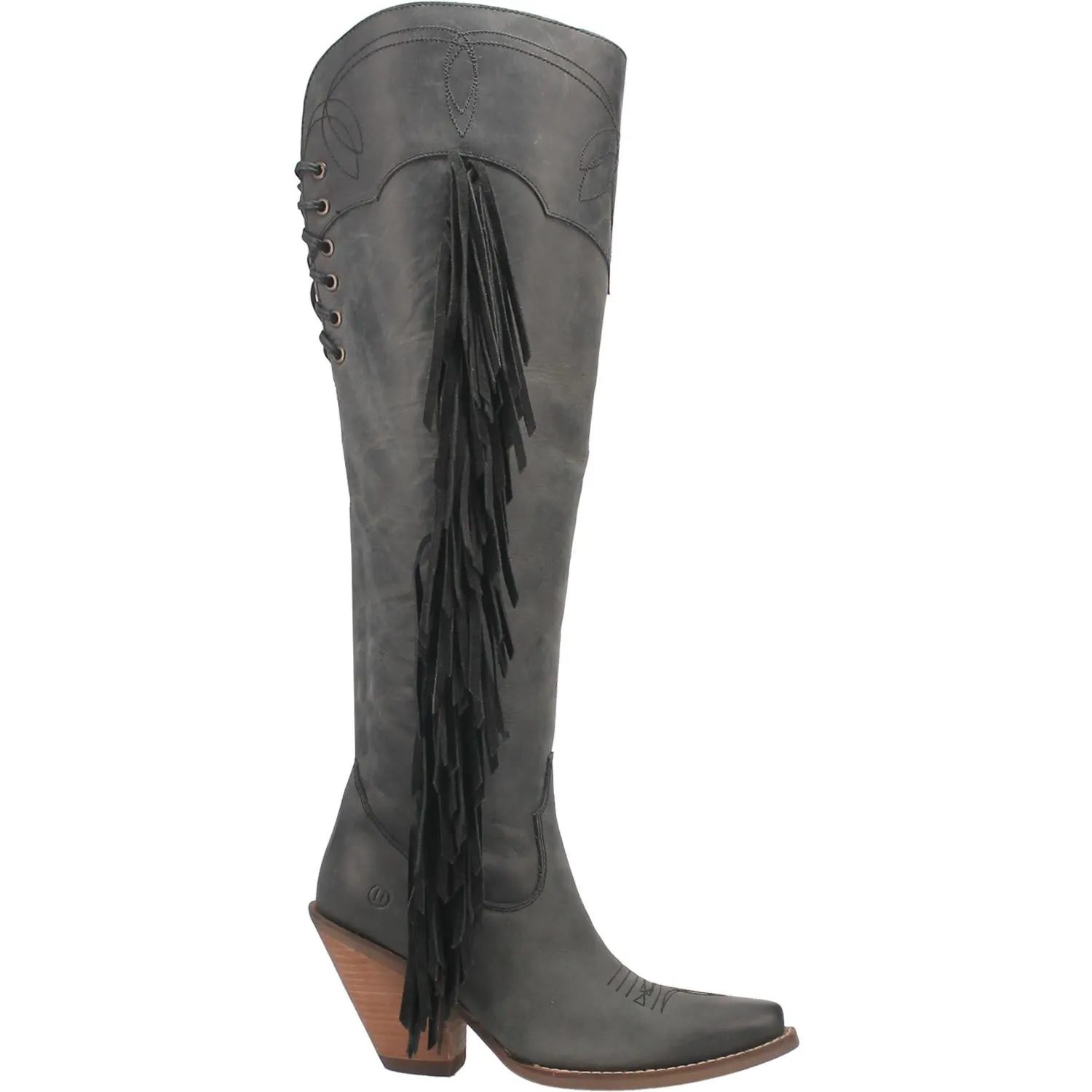 Online Exclusive | Dingo | Sky High Cowboy Boot in Black **PREORDER