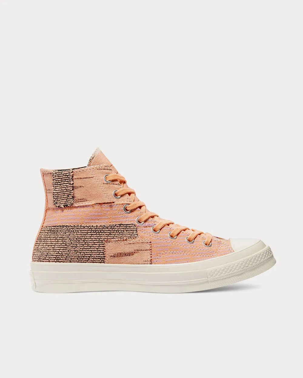 Patchwork Chuck 70 Peach / Sheer Lilac / Egret High Top Sneakers