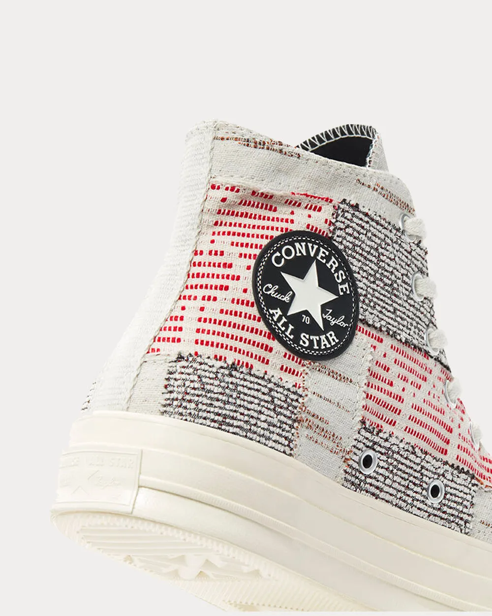 Patchwork Chuck 70 Twill / Light Grey / Egret High Top Sneakers