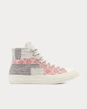 Patchwork Chuck 70 Twill / Light Grey / Egret High Top Sneakers