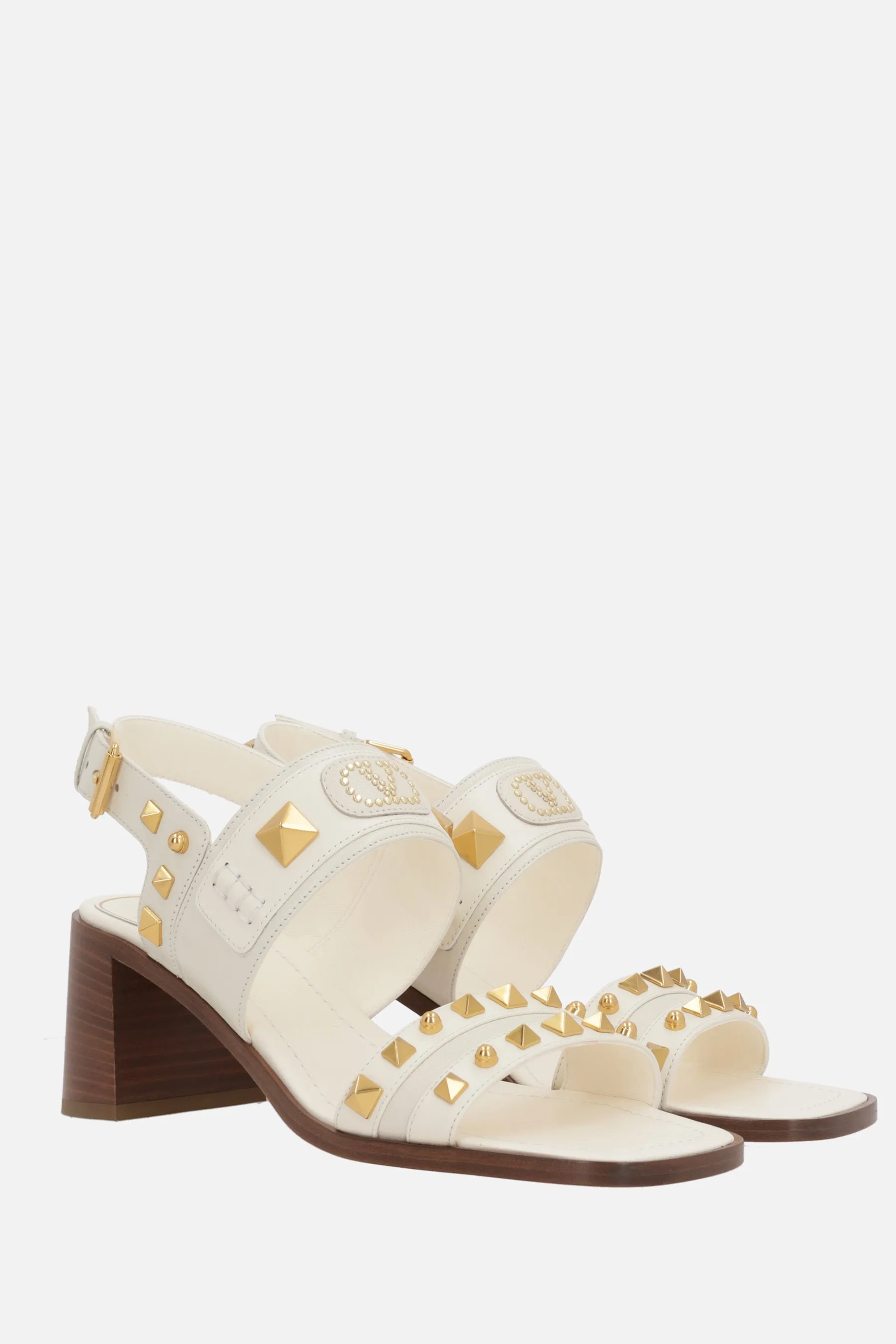 Plaster-Caster Studded Leather Sandals