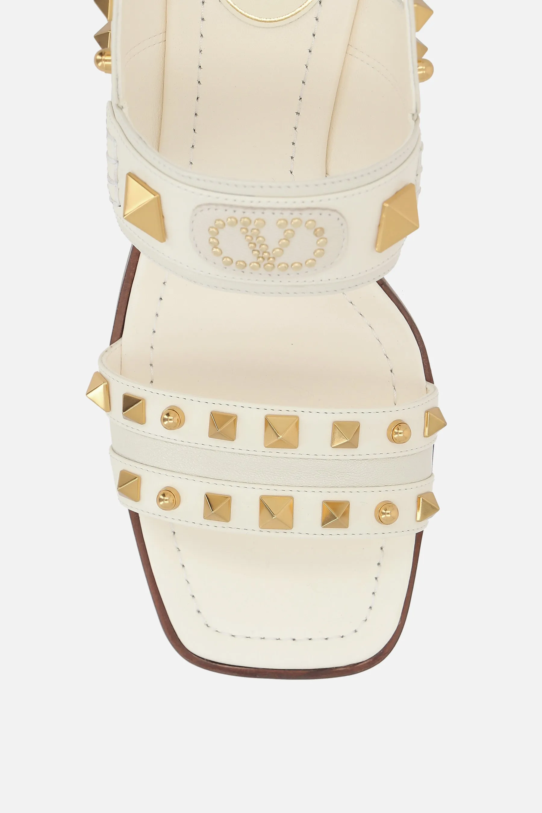 Plaster-Caster Studded Leather Sandals