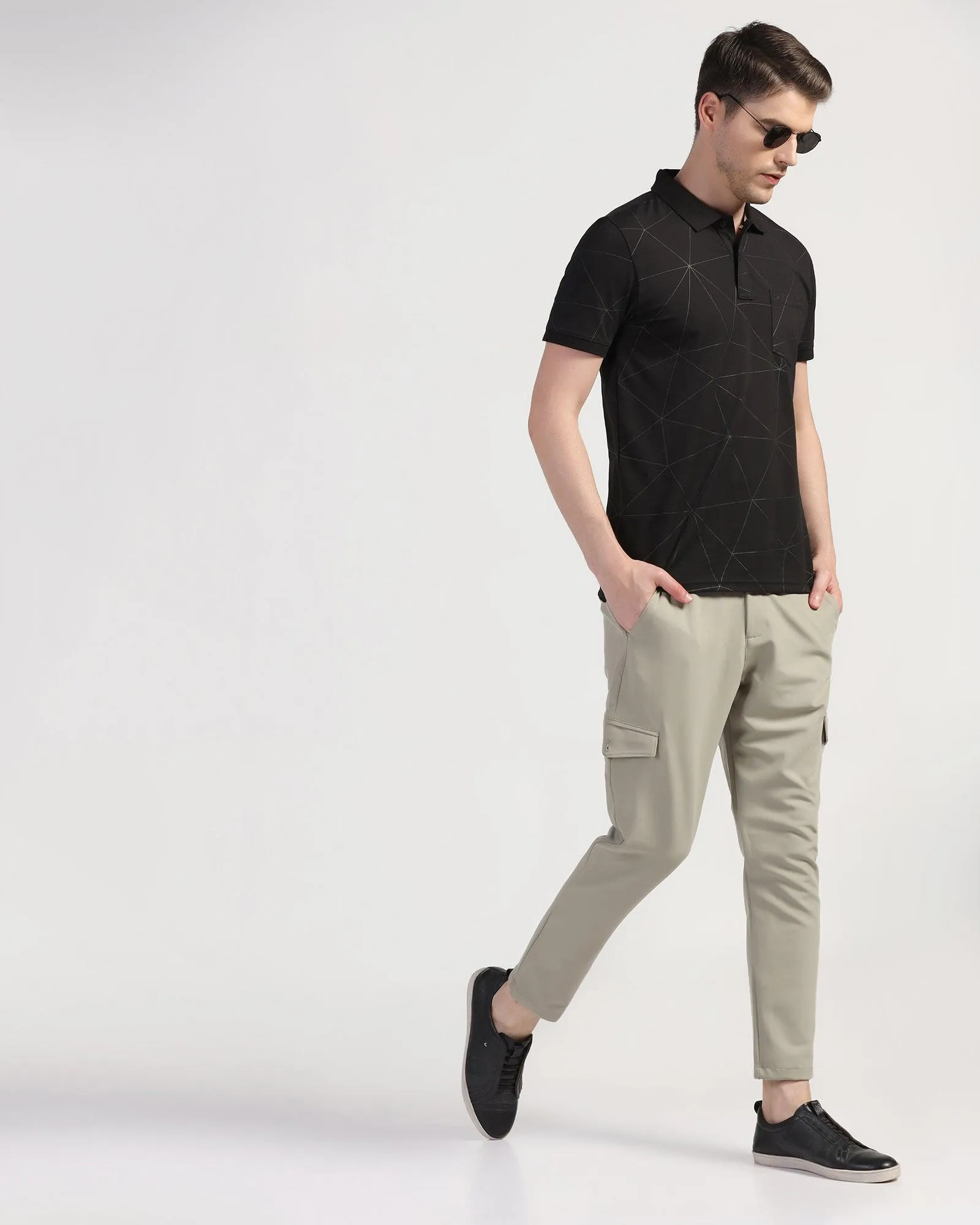 Polo Black Printed T-Shirt - Triey