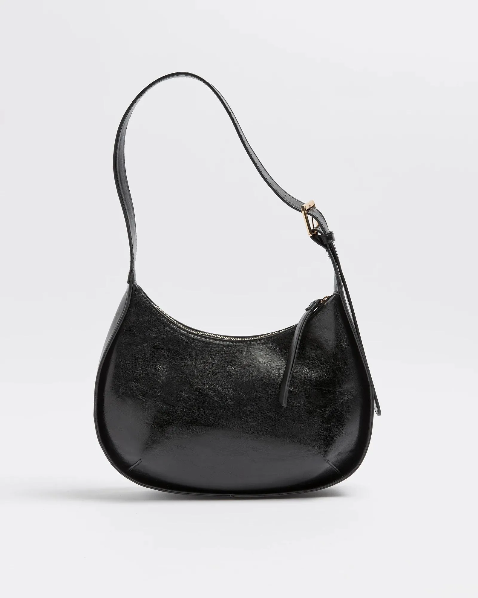 popular  Half Moon Shoulder Bag - Black