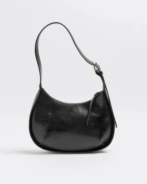 popular  Half Moon Shoulder Bag - Black