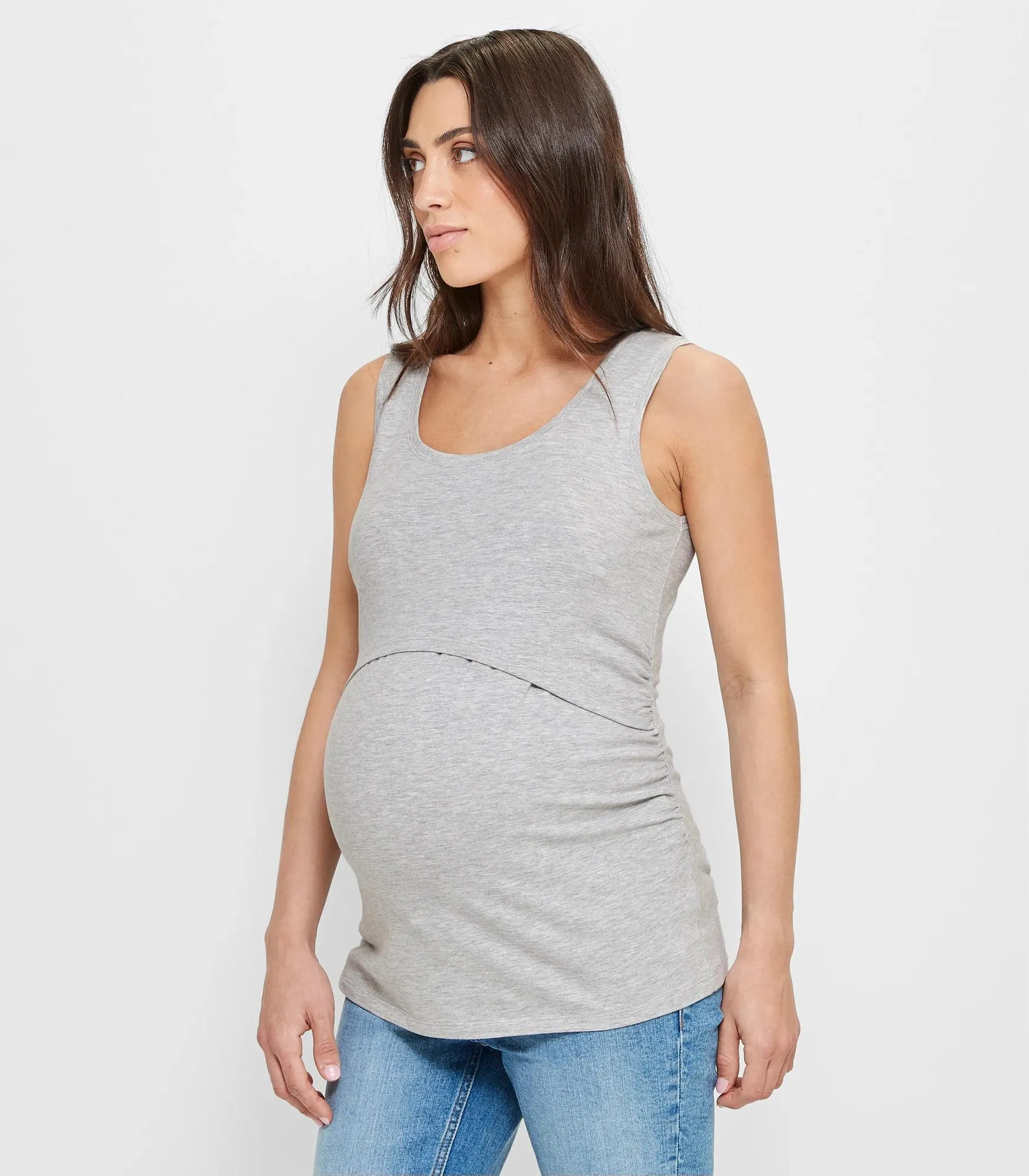 popular  Maternity Australian Cotton Blend Nursing Tank Top