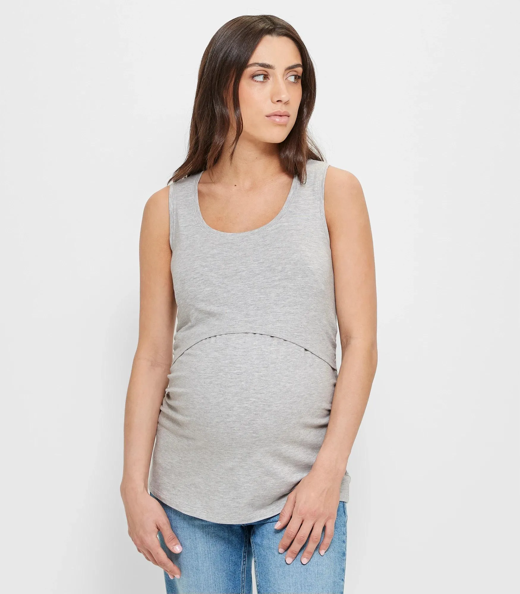 popular  Maternity Australian Cotton Blend Nursing Tank Top