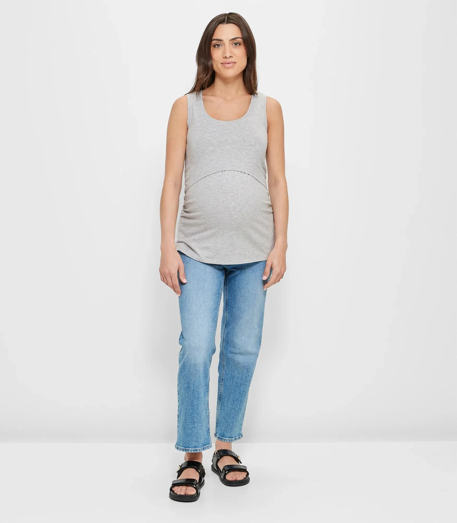 popular  Maternity Australian Cotton Blend Nursing Tank Top