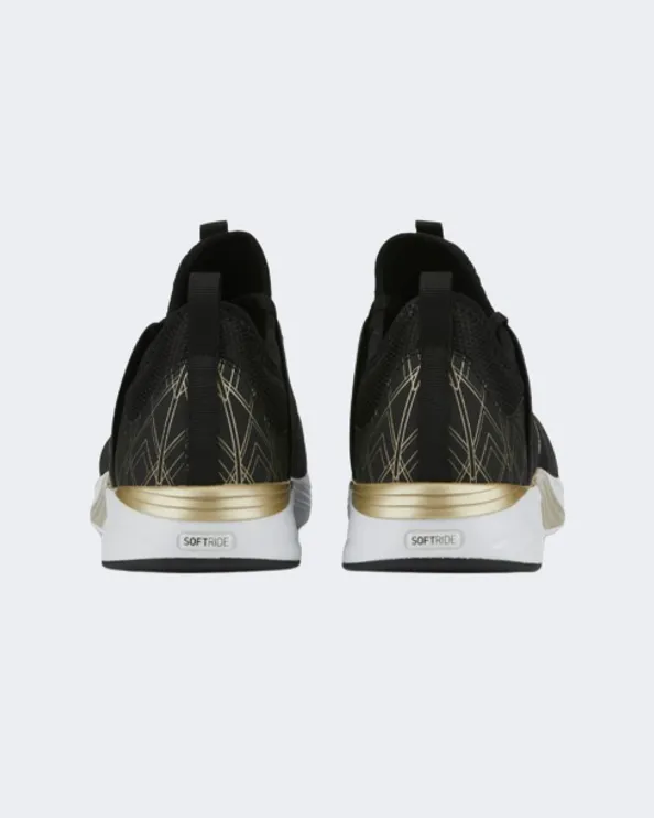 Puma Softride Ruby Deco Glam Women Running Espadrilles Black/Gold 37705201