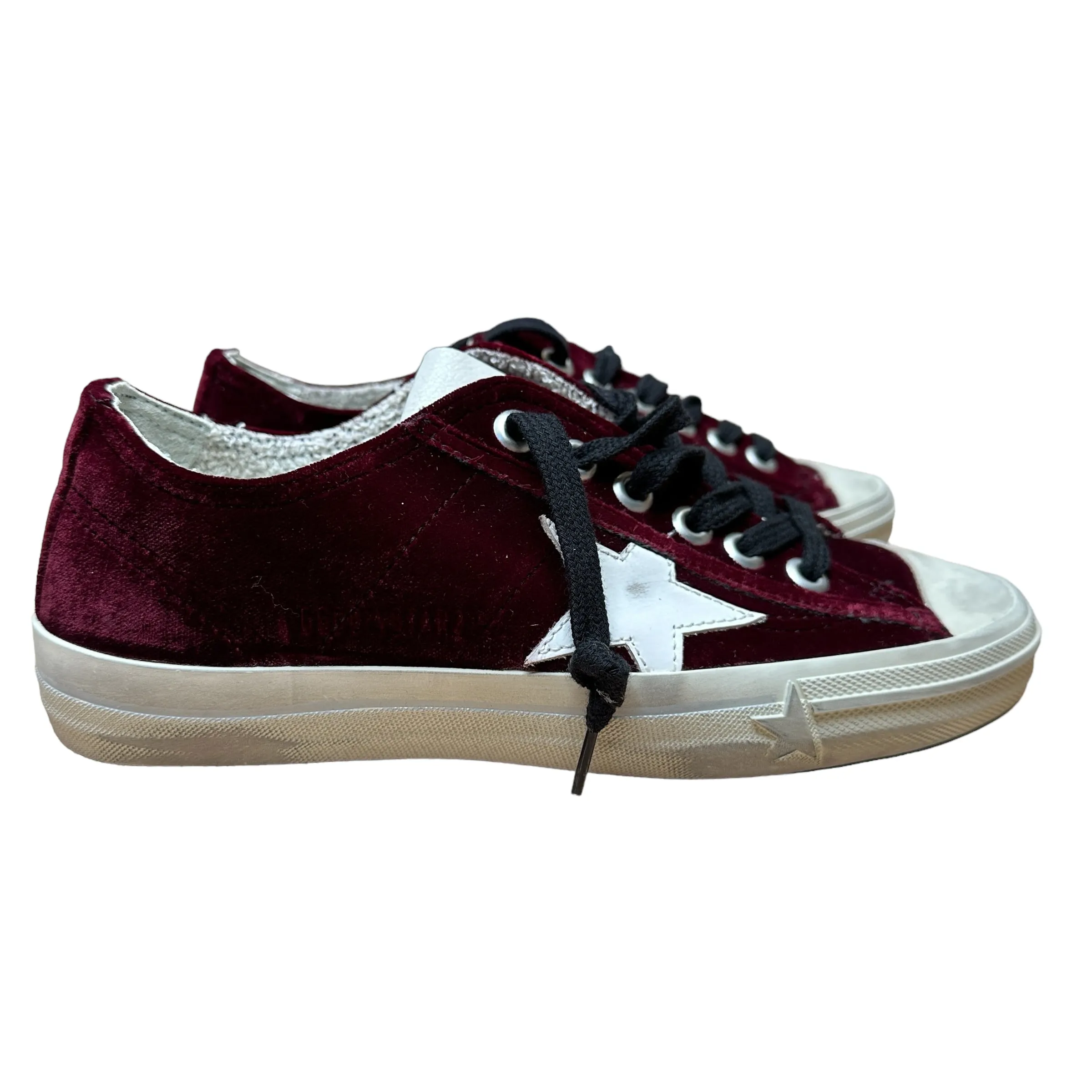 Purple Velvet Sneakers - 7