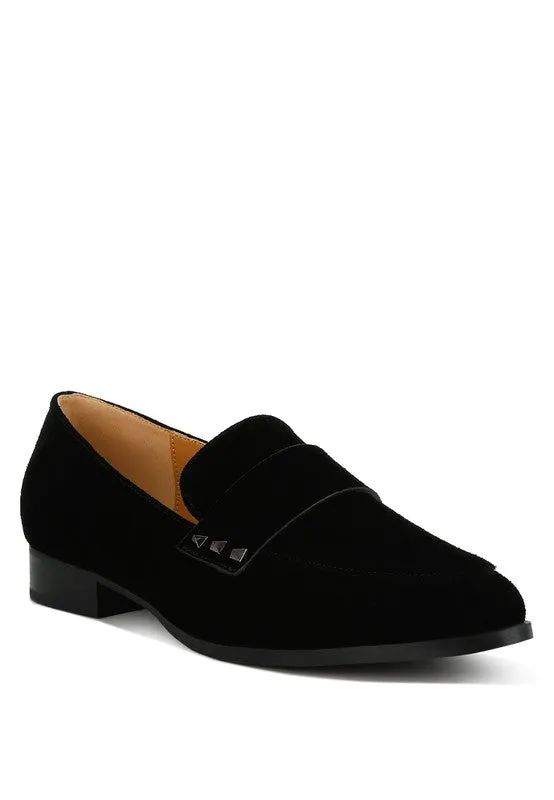 Rag & Co. Durance Studded Suede Loafers