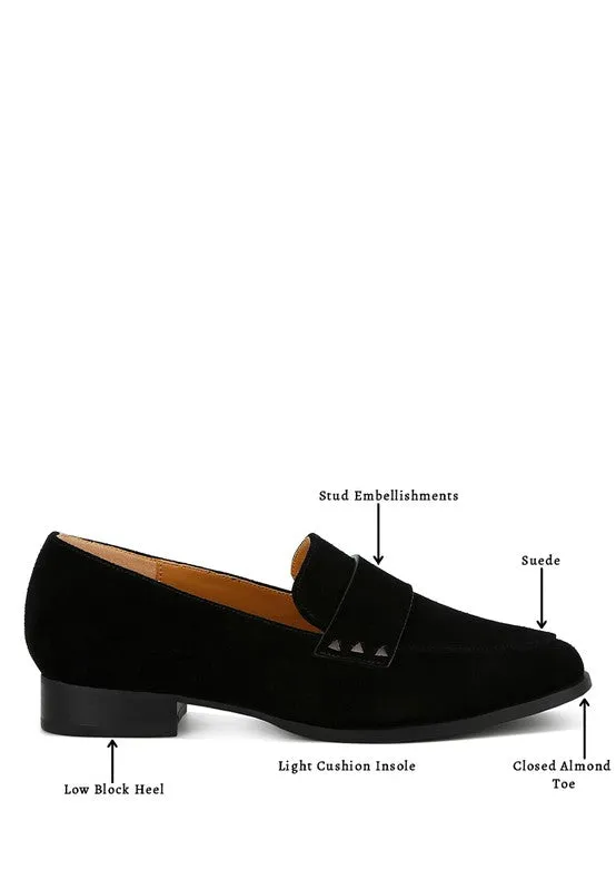 Rag & Co. Durance Studded Suede Loafers