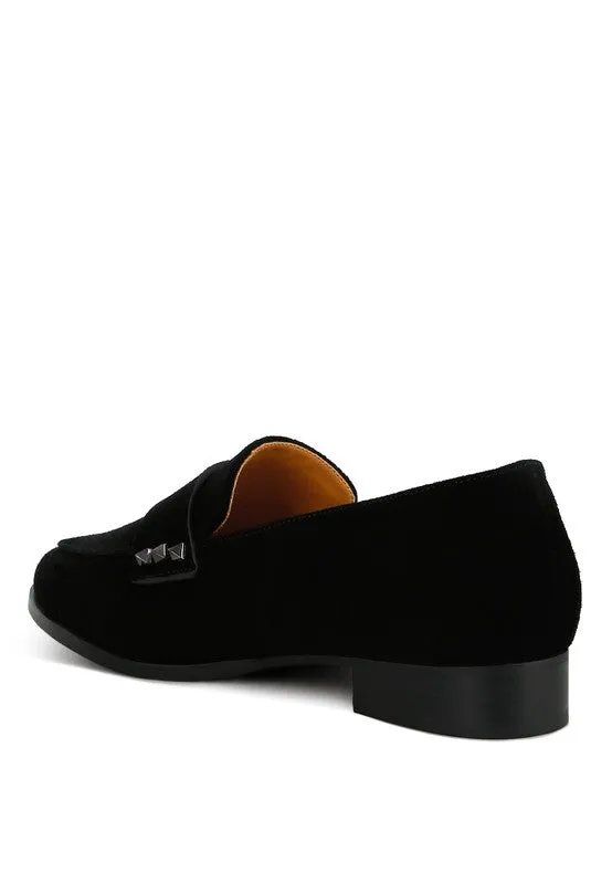 Rag & Co. Durance Studded Suede Loafers