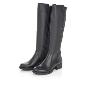 Rieker Women's Faith Tall Boot - Black