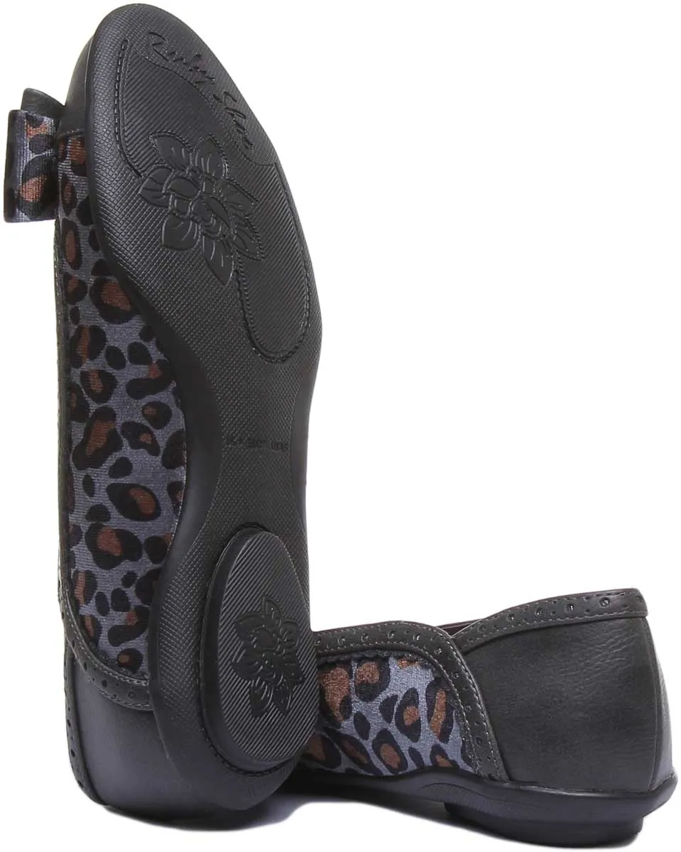 Ruby Shoo Amber In Grey