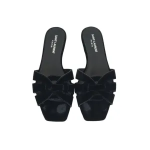 Saint Laurent Velvet Tribute Slides