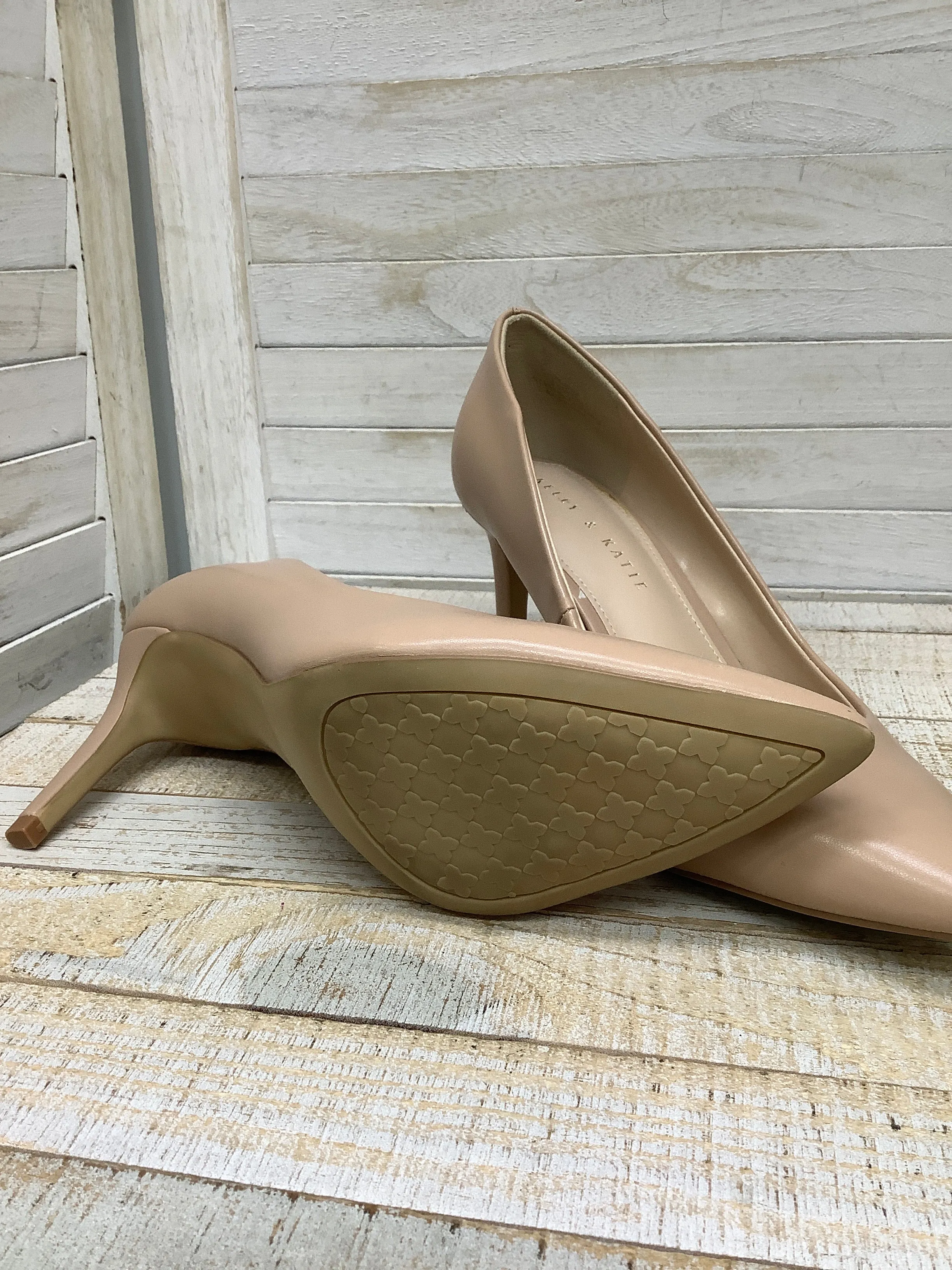 Shoes Heels Kitten By Kelly And Katie In Tan, Size: 8.5