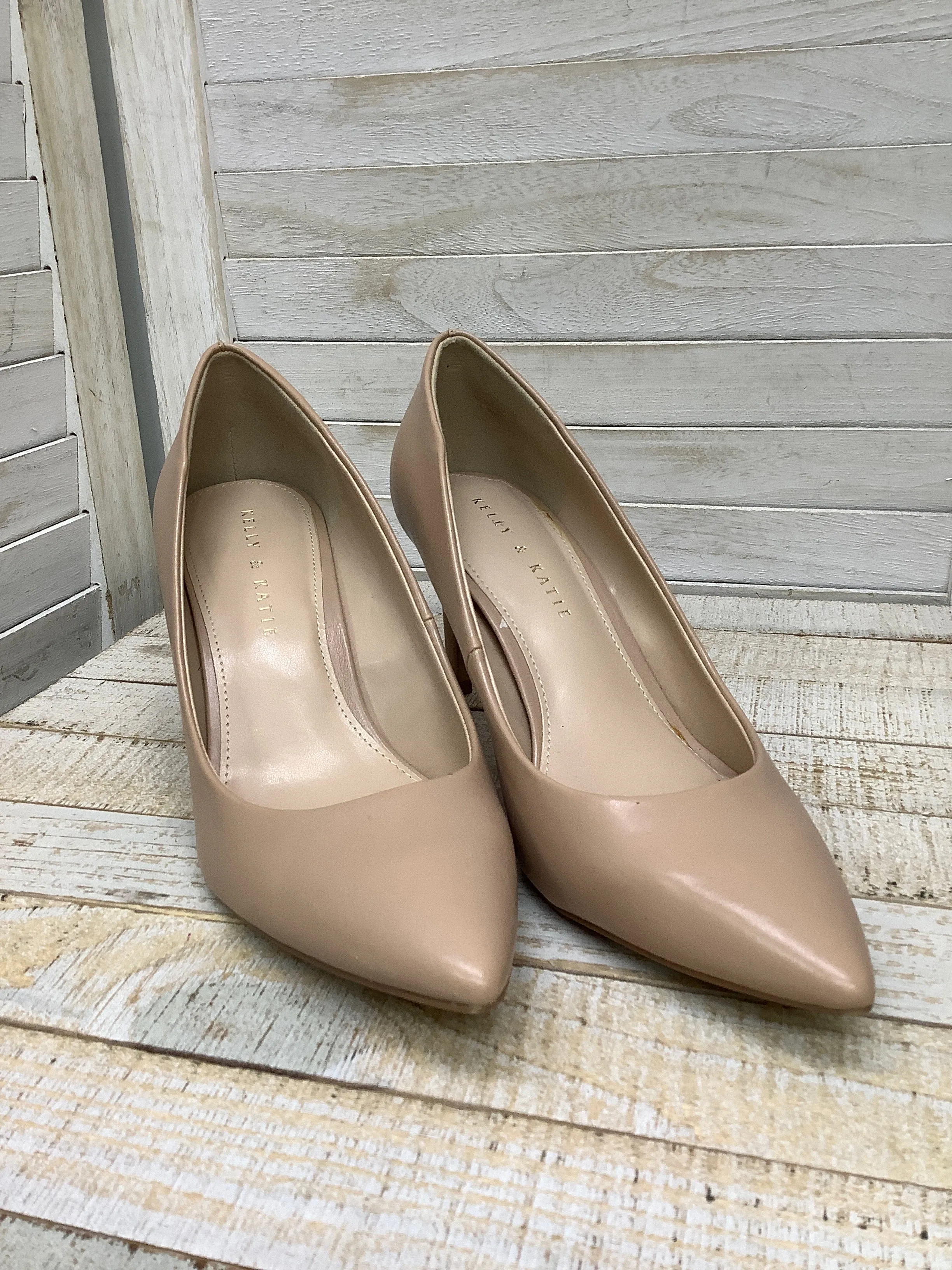 Shoes Heels Kitten By Kelly And Katie In Tan, Size: 8.5