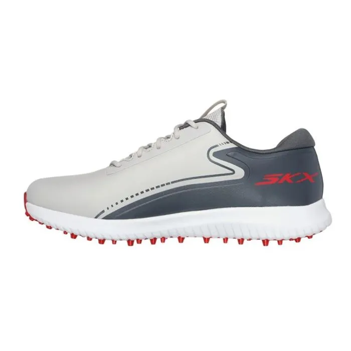 Skechers Men's Max 3 MD Spikeless Golf Shoes - Gray/Red