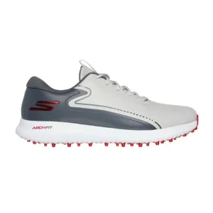 Skechers Men's Max 3 MD Spikeless Golf Shoes - Gray/Red