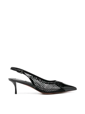 Slingback Mesh Pumps