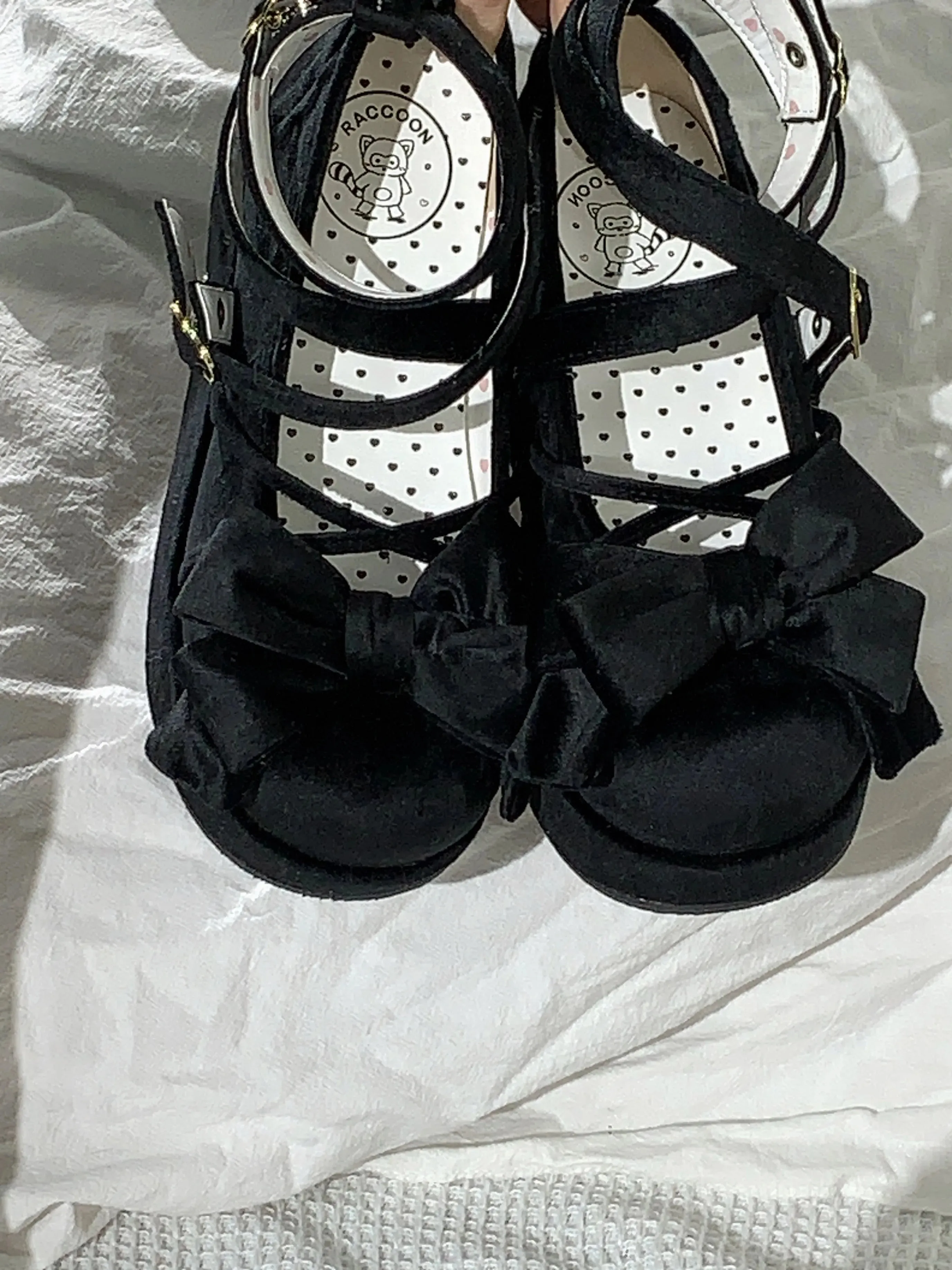 Sohiwoo 2024 New Spring Fall Women's Sweet Lolita Platform Shoes Japanese Style Bow Round Head Thick Bottom Pumps High Heels