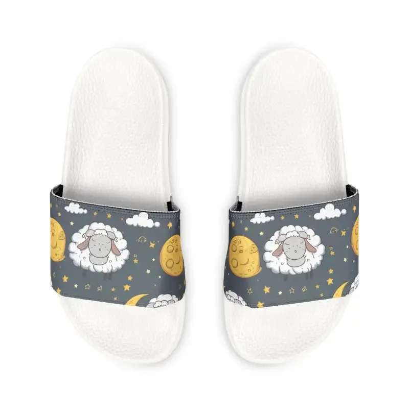 Space Youth Sandals with Printed Strap Surfaces