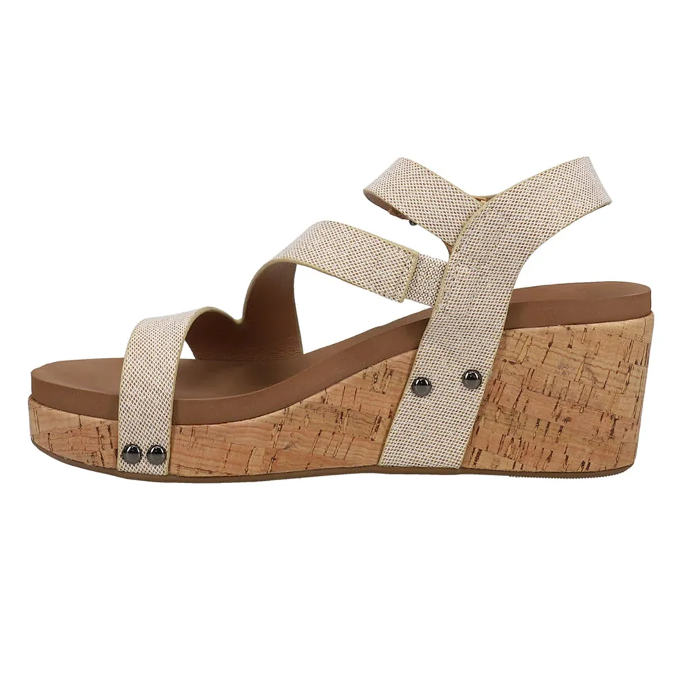 Spring Fling Slingback Studded Wedge Sandals