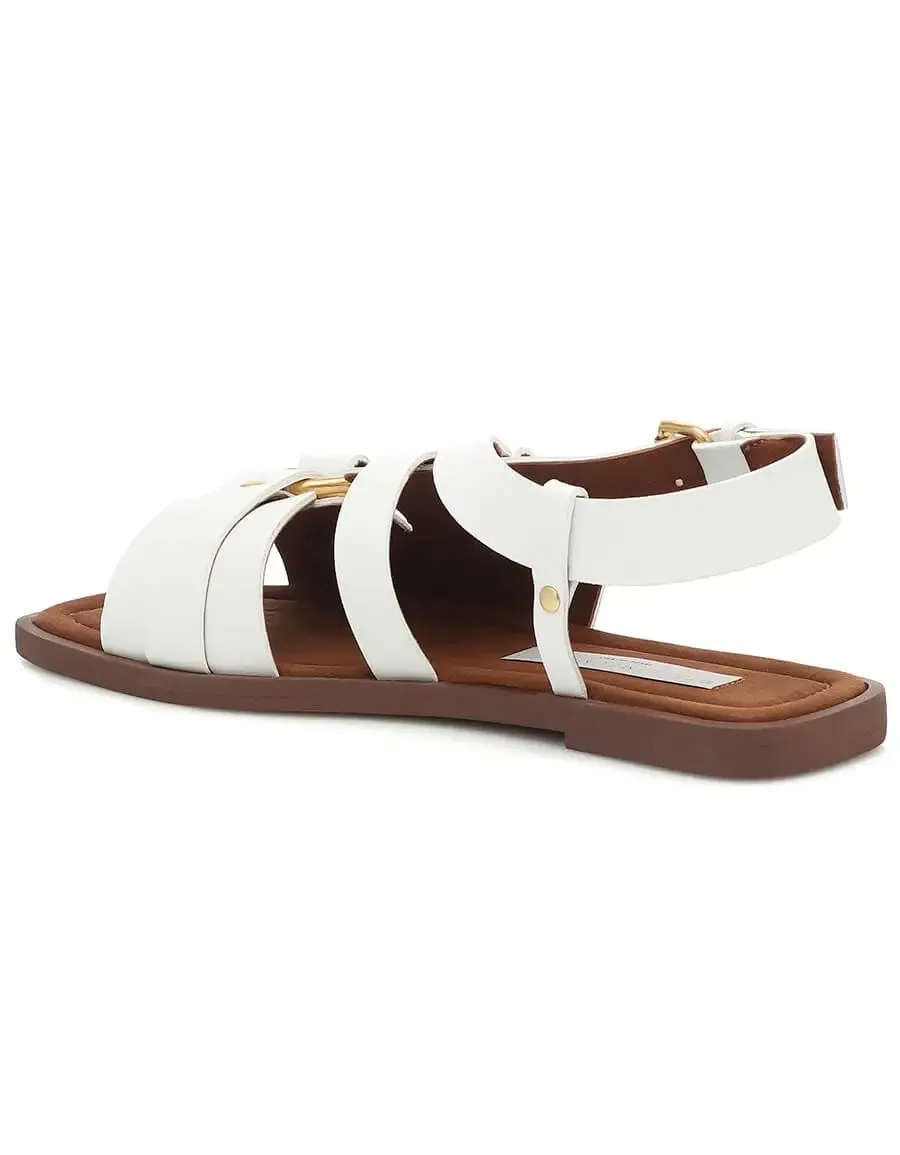 STELLA MCCARTNEY FAUX LEATHER SLINGBACK SANDALS