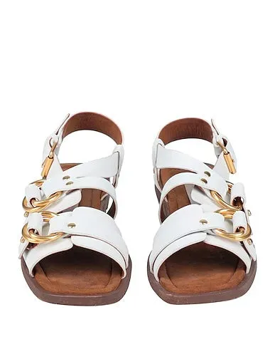 STELLA MCCARTNEY FAUX LEATHER SLINGBACK SANDALS