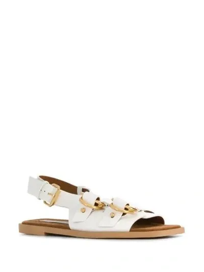 STELLA MCCARTNEY FAUX LEATHER SLINGBACK SANDALS