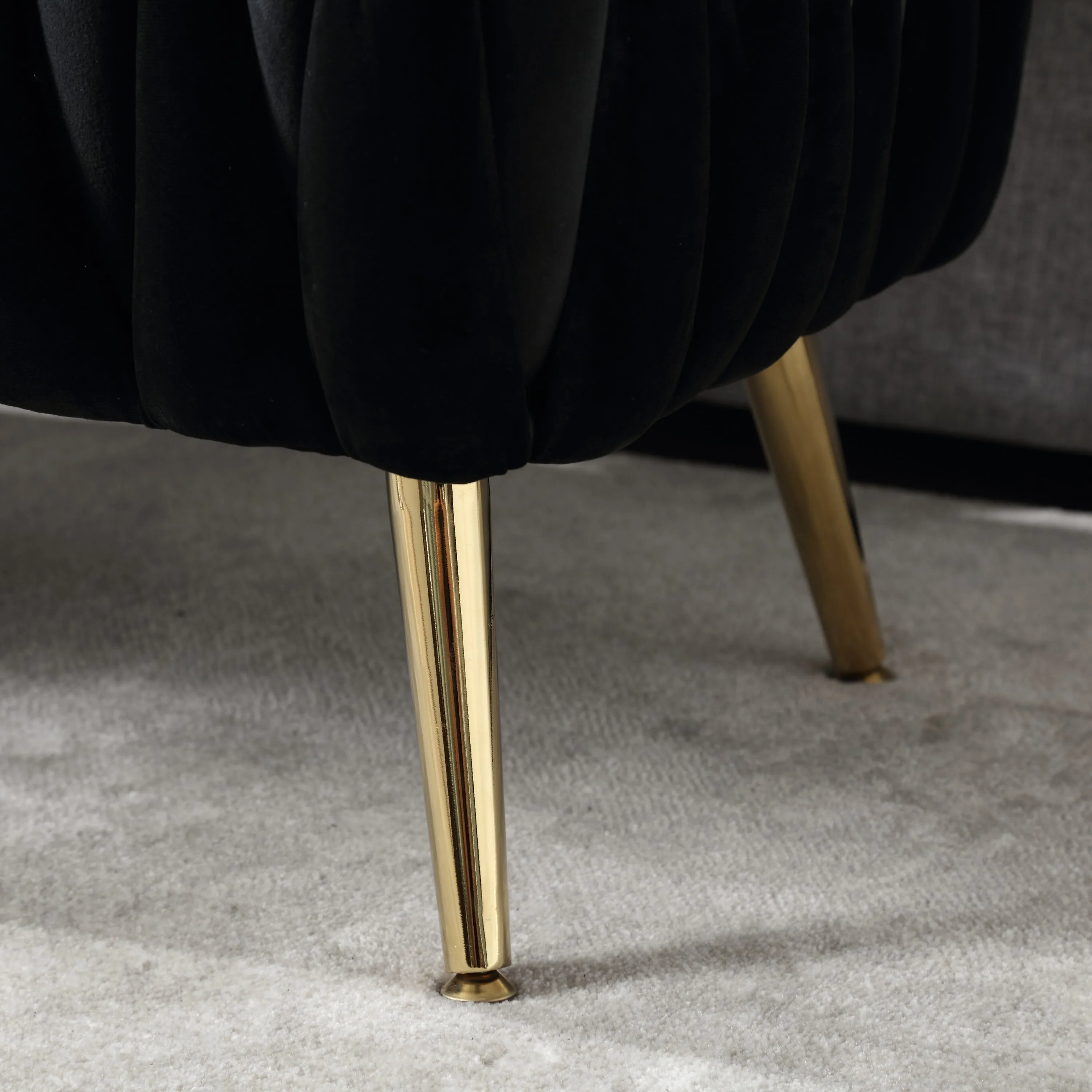 Storage Ottoman Bench - Black