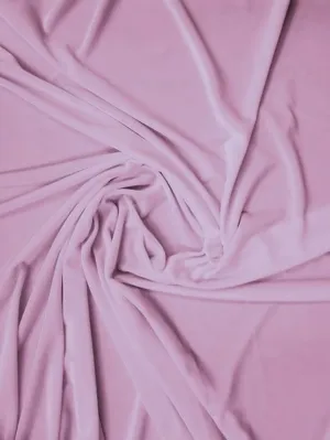 Stretch Velvet Velour Spandex 360 Grams Costume Fabric / Blush / Sold By The Yard