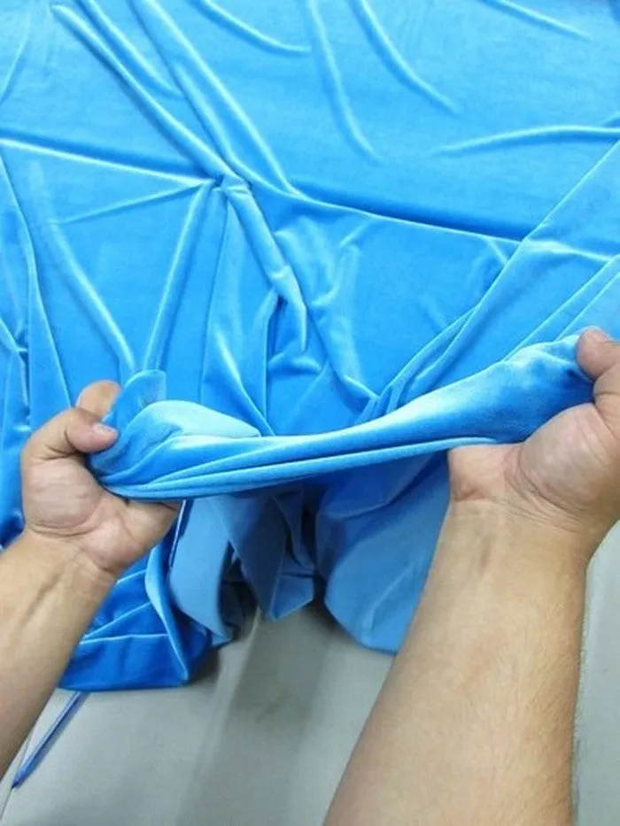 Stretch Velvet Velour Spandex 360 Grams Costume Fabric / Tiffany / Sold By The Yard