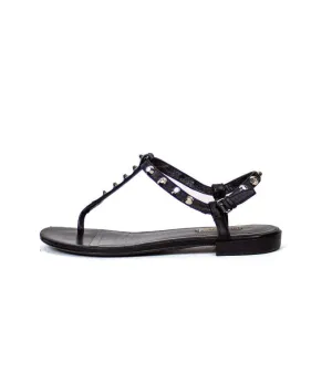 Studded T-Strap Sandals