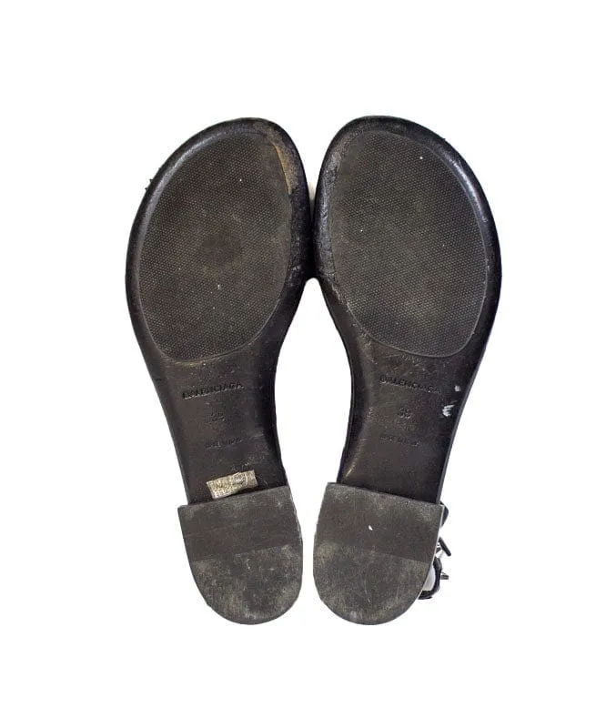 Studded T-Strap Sandals