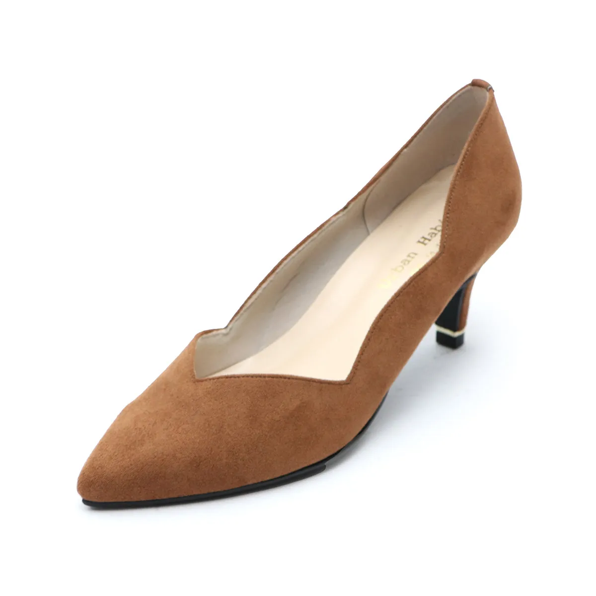 Tamaki Light Brown kitten Heels