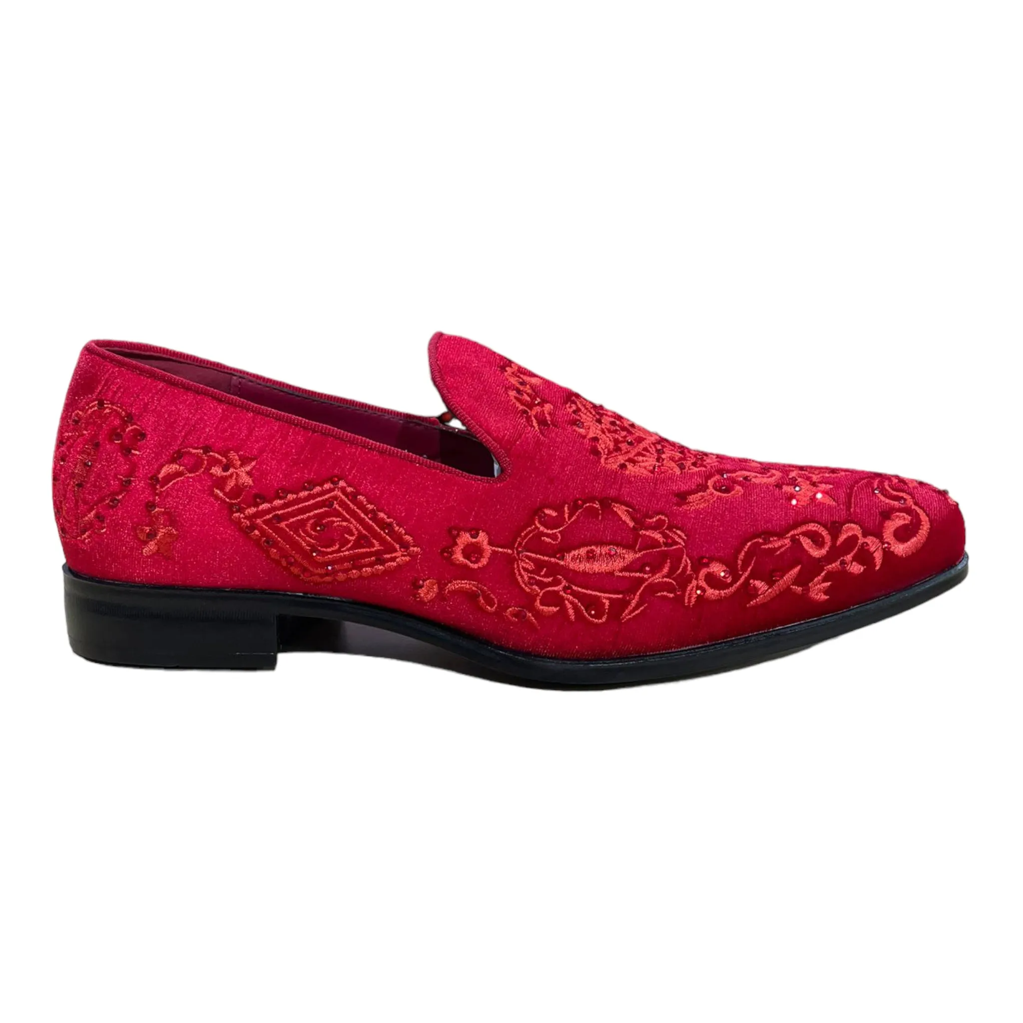 TERRONI: Velvet Embroidered Loafer S44
